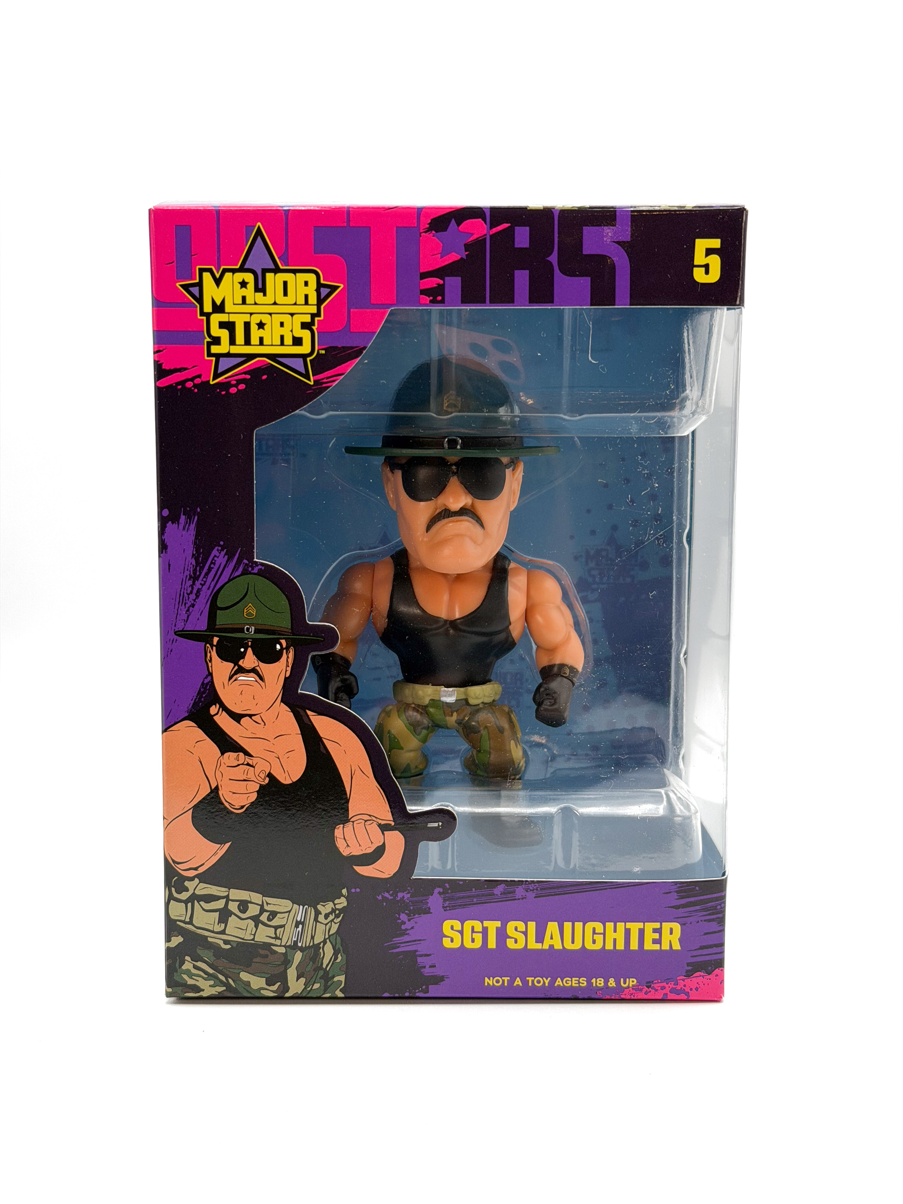 限定　レア　WWE WWF サージェントスローターSgt. Slaughter WWE Ultimate Sgt. Slaughter Revealed For Mattel Creations