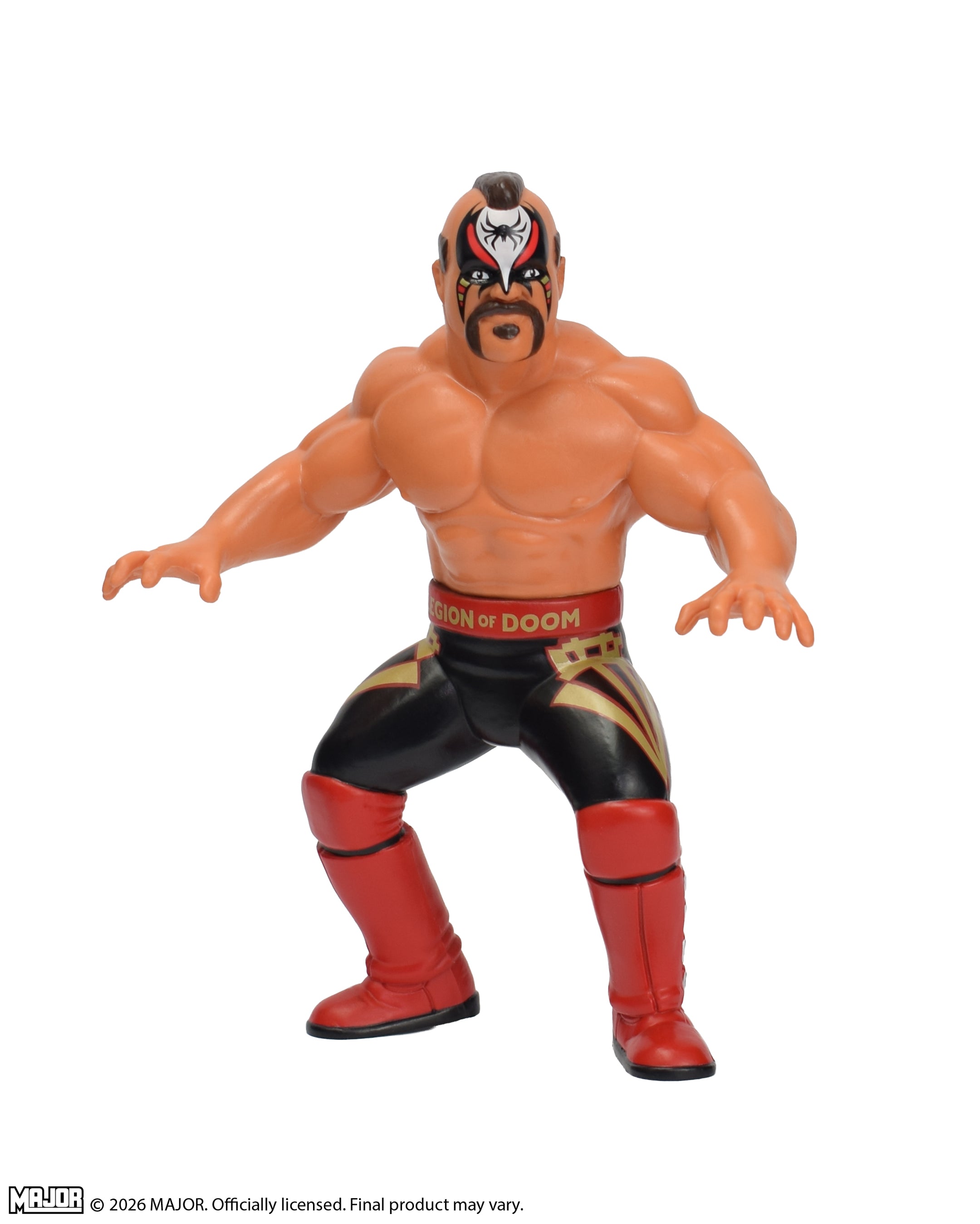 Road Warrior Animal (Gold) Big Rubber Guy Action Figure, 1980s Retro 8" Collectible Toy (FREE US SHIPPING - SHIPS IN OCTOBER)