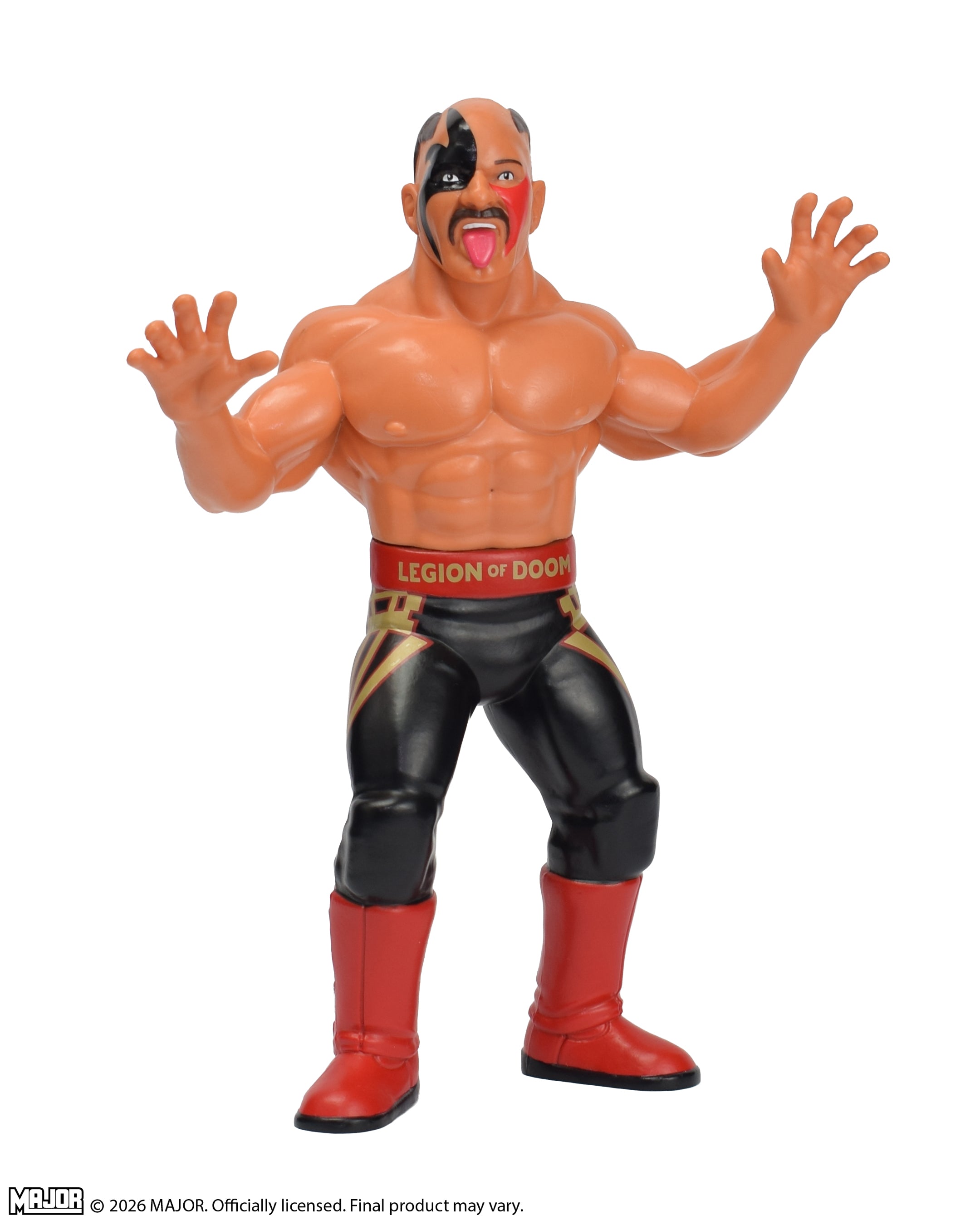 Road Warrior Hawk (Gold) Big Rubber Guy Action Figure, 1980s Retro 8" Collectible Toy (FREE US SHIPPING - SHIPS IN OCTOBER)