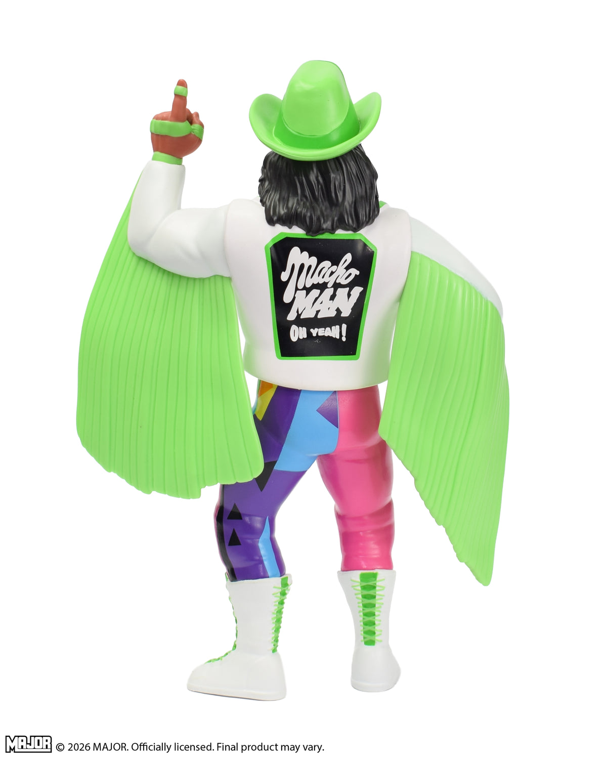 "Macho Man" Randy Savage Studio Big Rubber Guy Action Figure, 1980s Retro 8" Collectible Toy (SHIPS IN NOVEMBER)