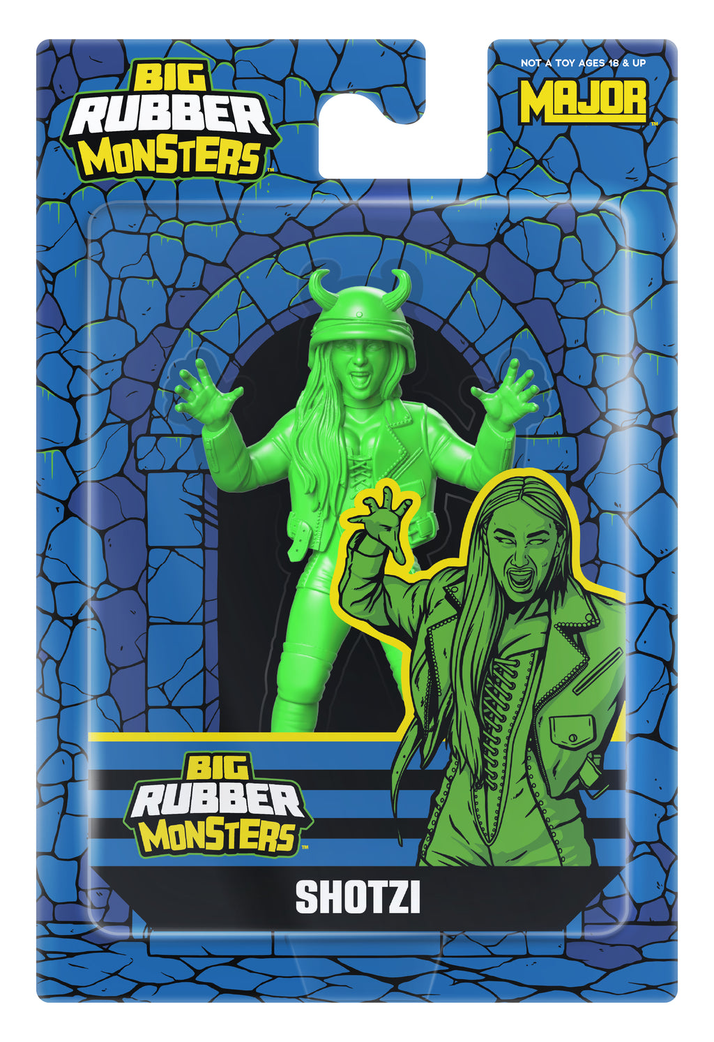 rubber monsters Major Wrestling Figure Podcast Big Rubber Monsters Shotzi