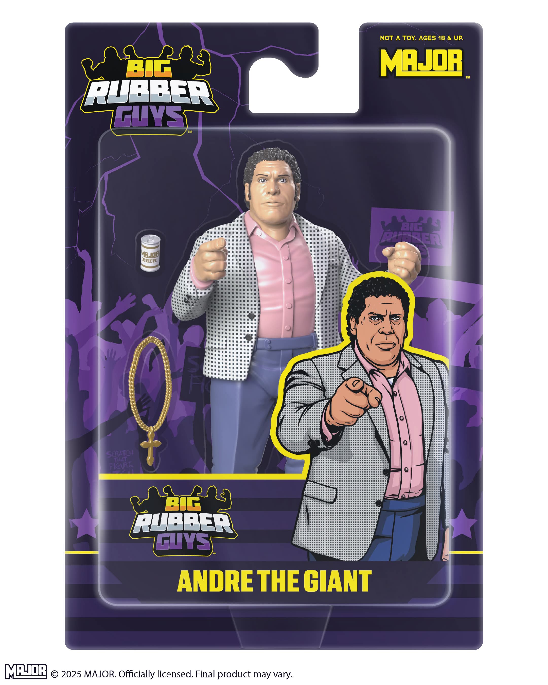 BIG RUBBER GUYS SERIES 16 ANDRE the GIANT (FREE US SHIPPING - SHIPS IN APRIL)