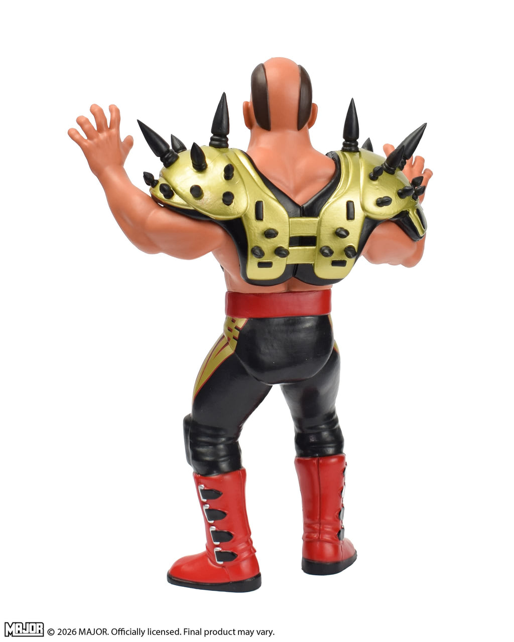 Road Warrior Hawk (Gold) Big Rubber Guy Action Figure, 1980s Retro 8" Collectible Toy (FREE US SHIPPING - SHIPS IN OCTOBER)
