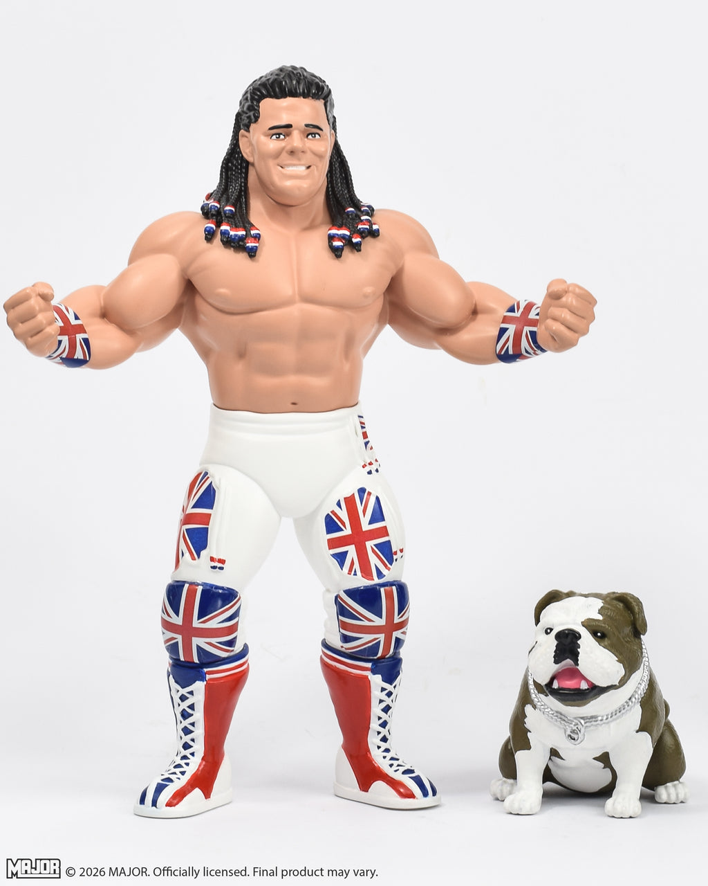 Davey Boy Smith with Winston Big Rubber Guy (FREE US SHIPPING - SHIPS IN JANUARY)