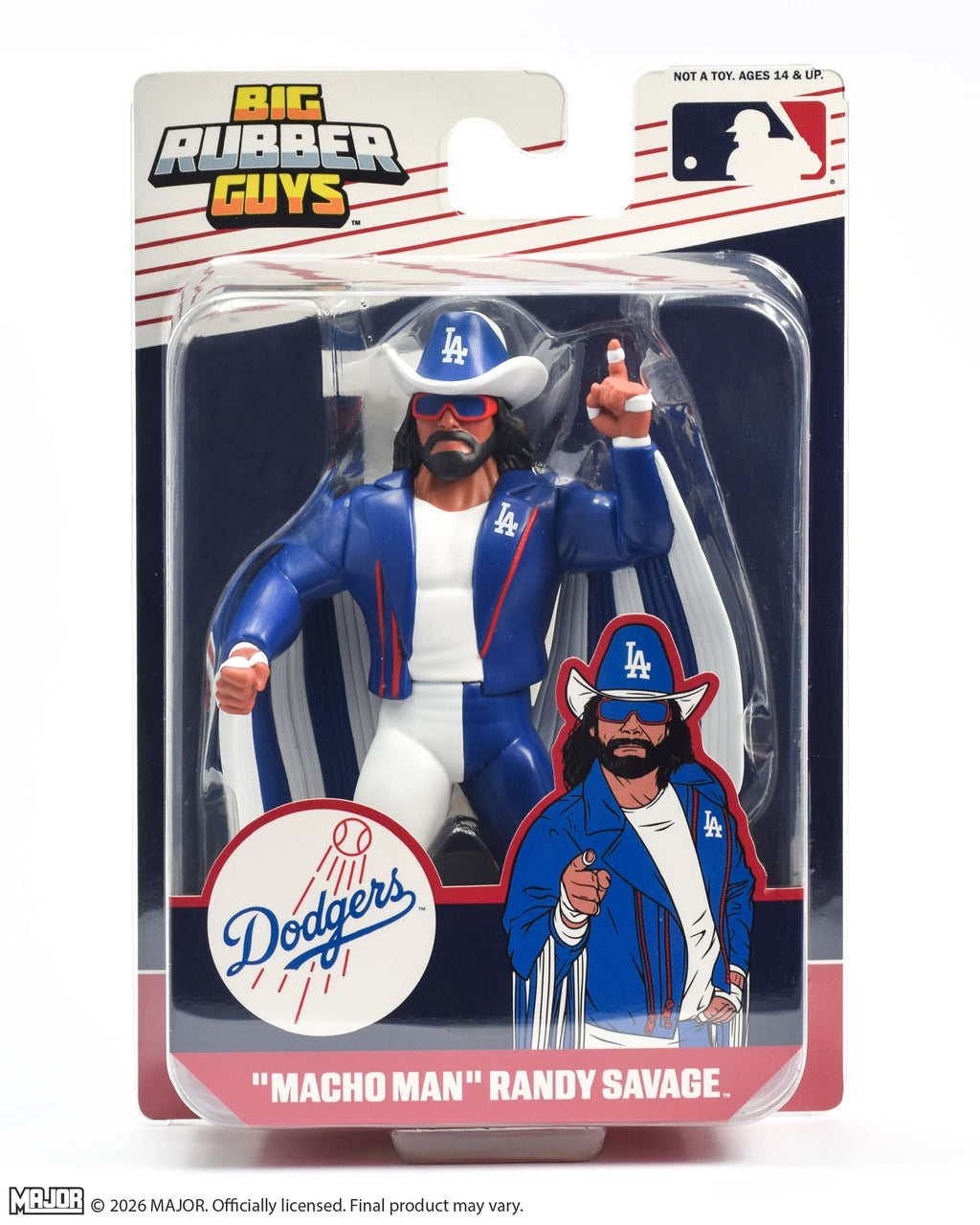 MLB Dodgers Macho Man Big Rubber Guy (FREE US SHIPPING - SHIPS IN SEPTEMBER)