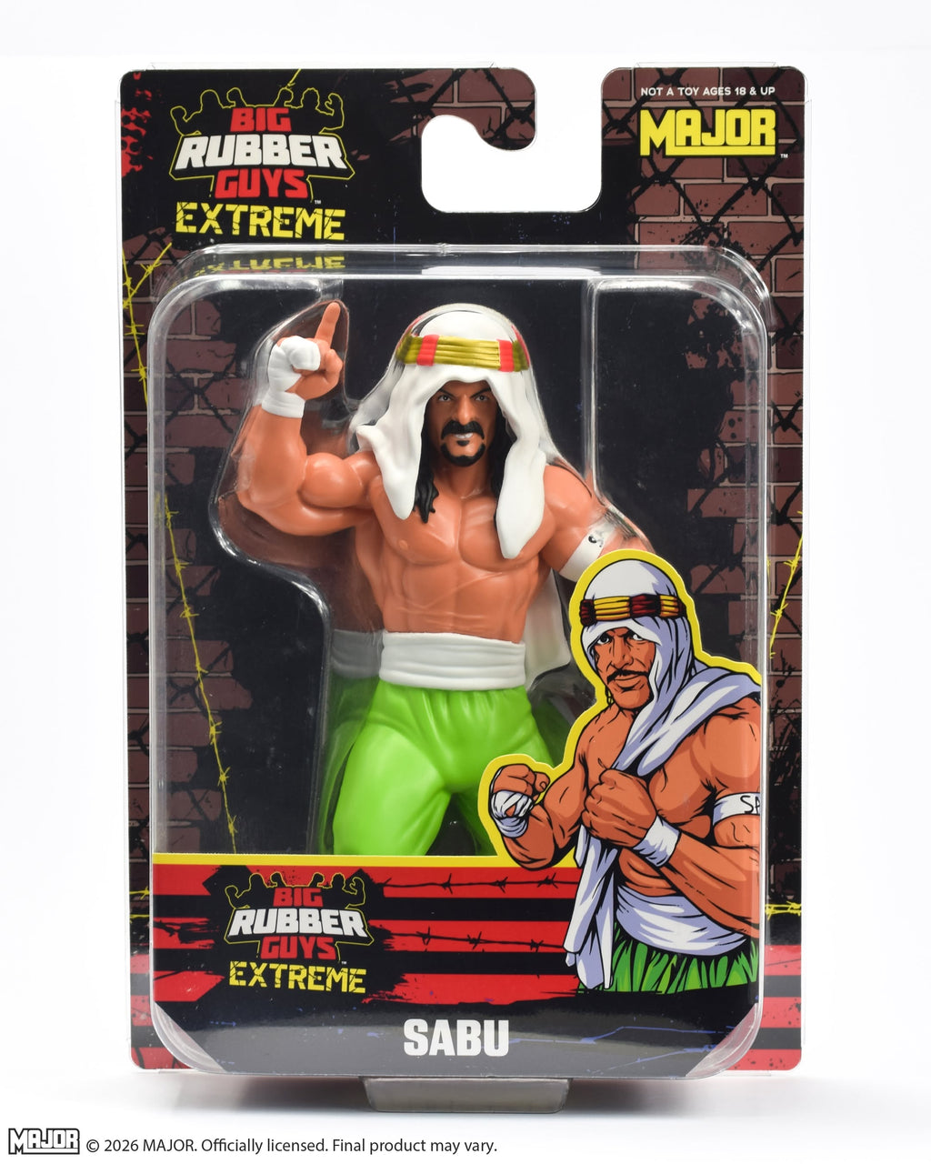 Sabu Big Rubber Guy (FREE US SHIPPING - SHIPS IN AUGUST)