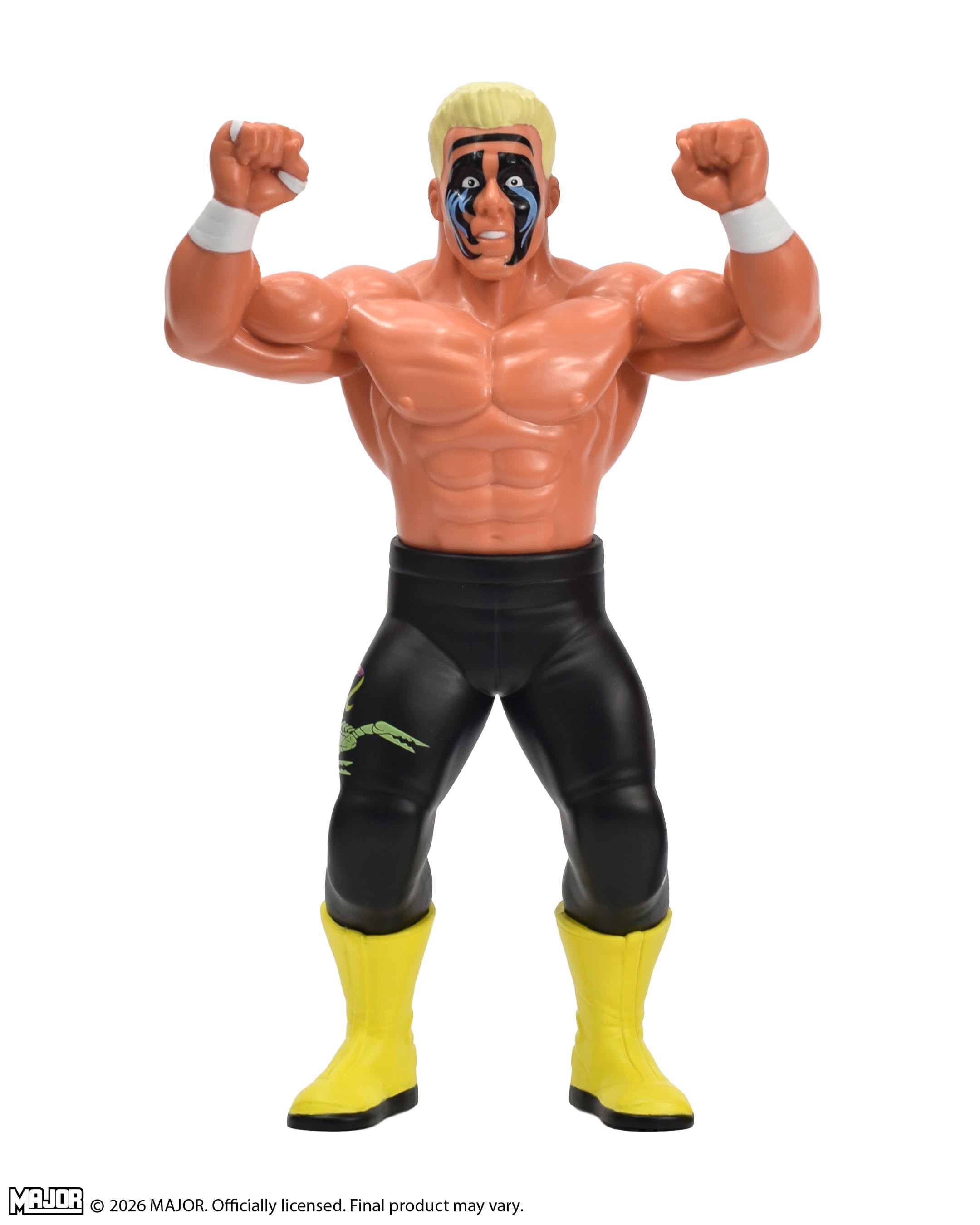 Wrestlecon Exclusive Sting Big Rubber Guy Action Figure, 1980s Retro 8" Collectible Toy (FREE US SHIPPING - IN STOCK - LIMIT 2 PER PERSON)