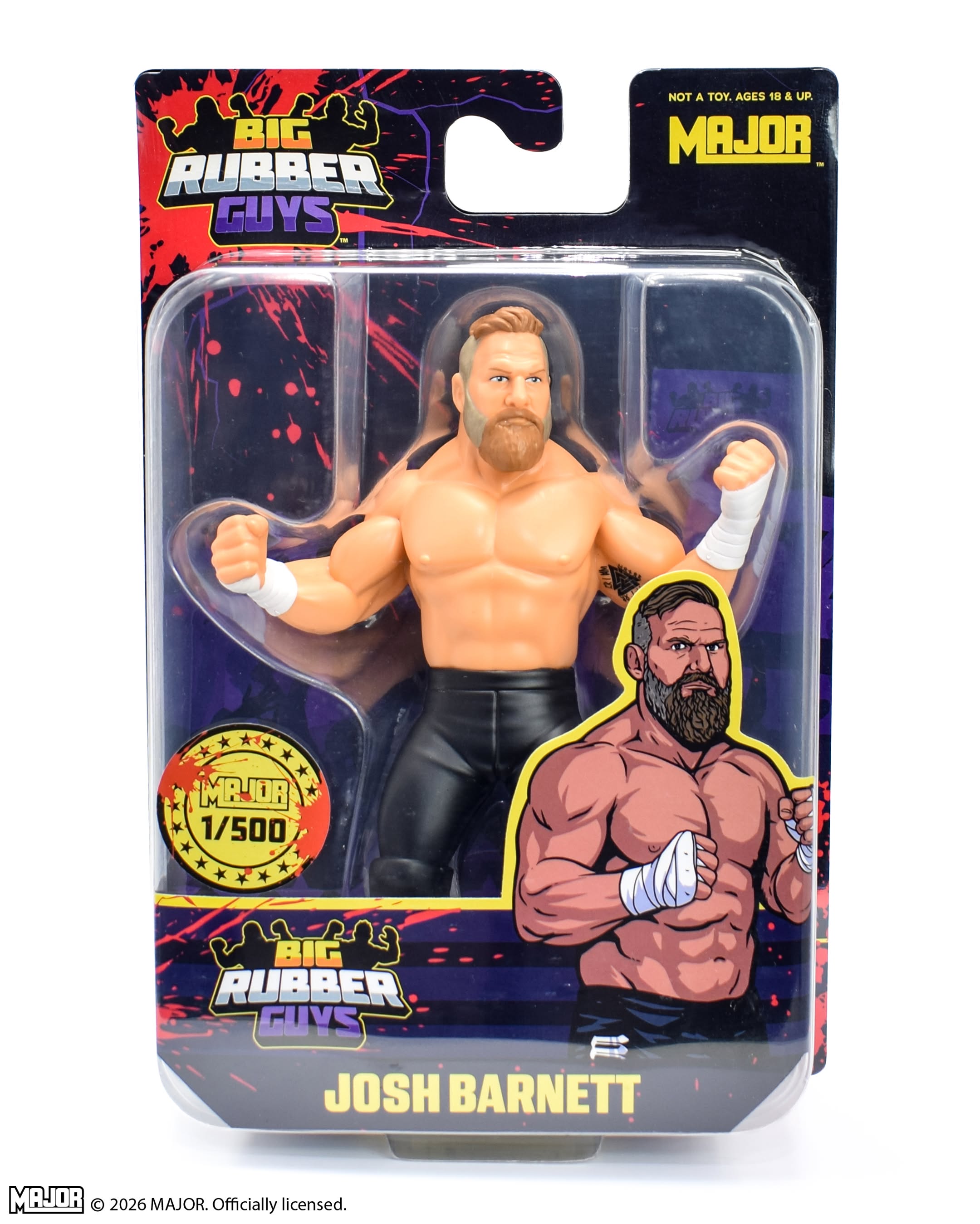Limited to 500 Josh Barnett Big Rubber Guy Action Figure, 1980s