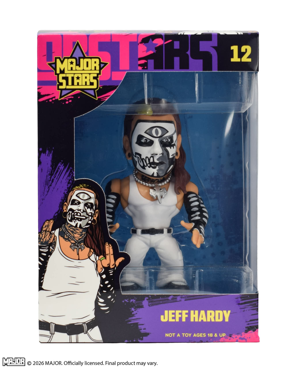 Major Stars Jeff Hardy 4-Inch Collectible Figure (FREE US SHIPPING - SHIPS IN NOVEMBER)