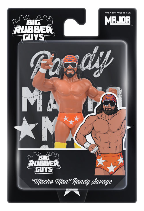 "Macho Man" Randy Savage Orange (2026) Big Rubber Guy (FREE US SHIPPING - SHIPS IN SEPTEMBER)