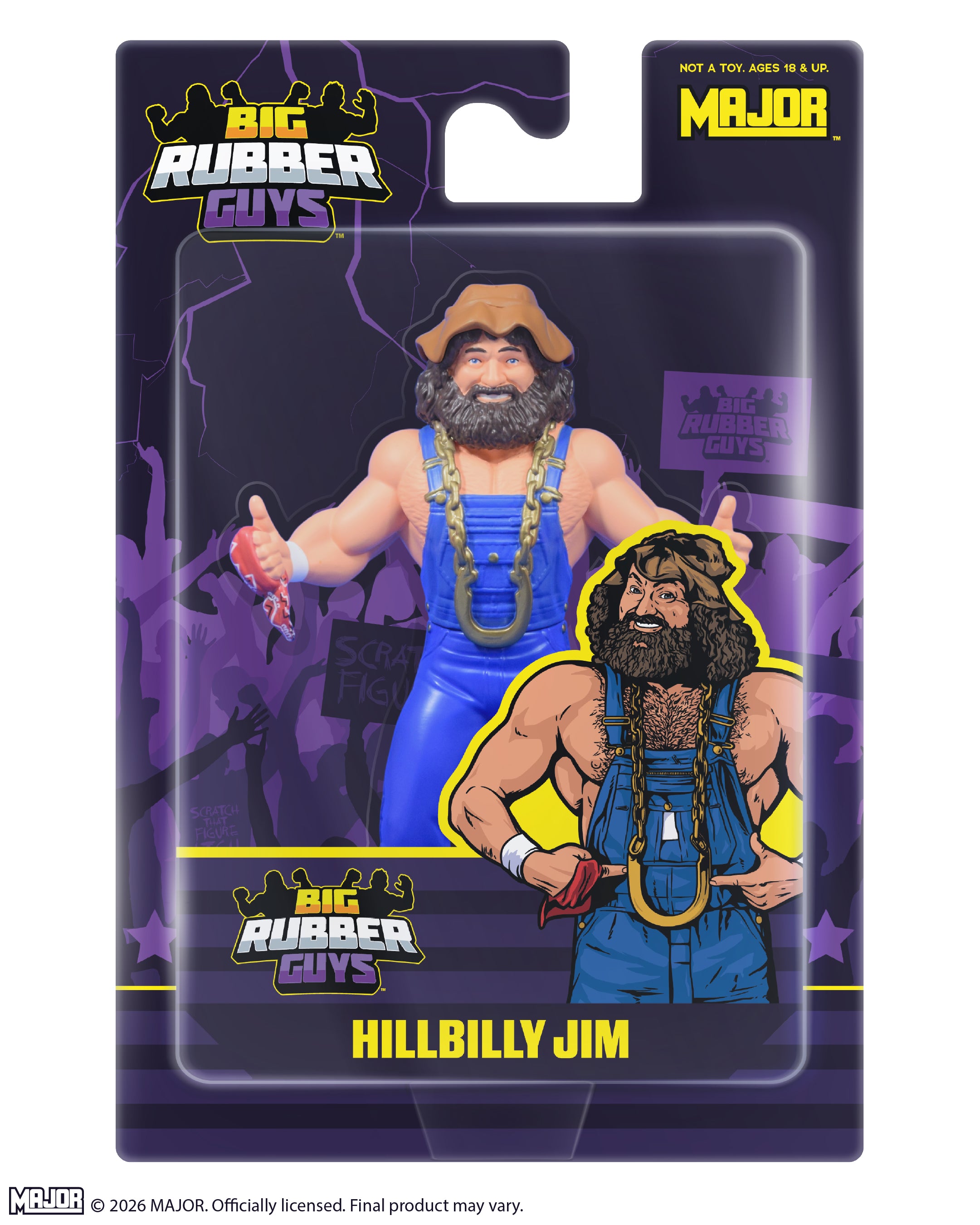 BIG RUBBER GUYS SERIES 17 Hill Billy Jim (FREE US SHIPPING - SHIPS