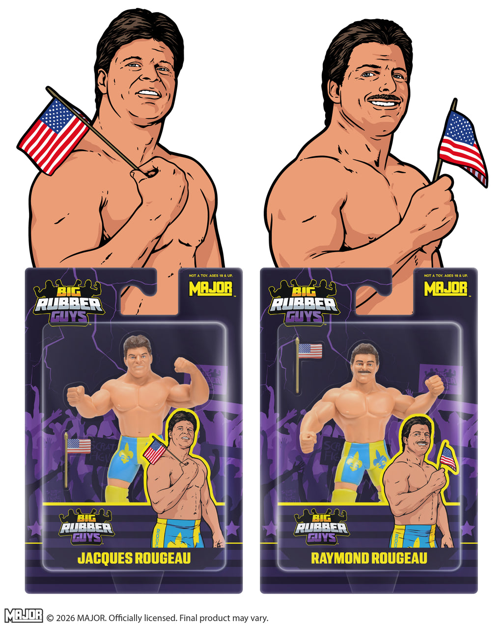 BIG RUBBER GUYS SERIES 18 Combo (FREE US SHIPPING - SHIPS IN JULY)