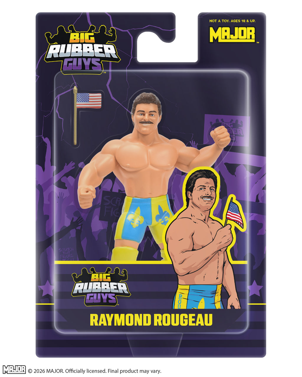 BIG RUBBER GUYS SERIES 18 RAY ROUGEAU (FREE US SHIPPING - SHIPS IN JULY)