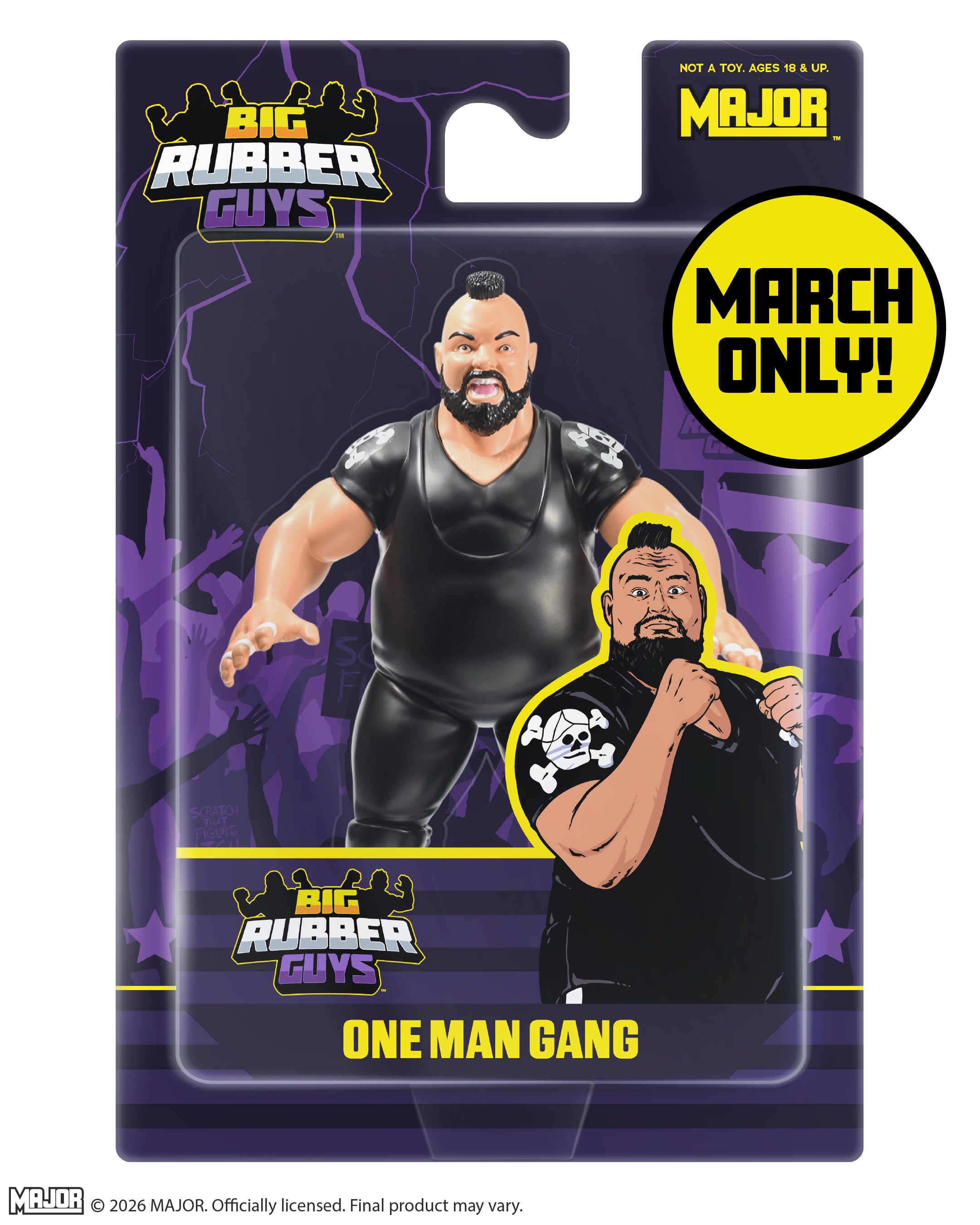 One Man Gang Big Rubber Guy (FREE US SHIPPING - SHIPS IN AUGUST)