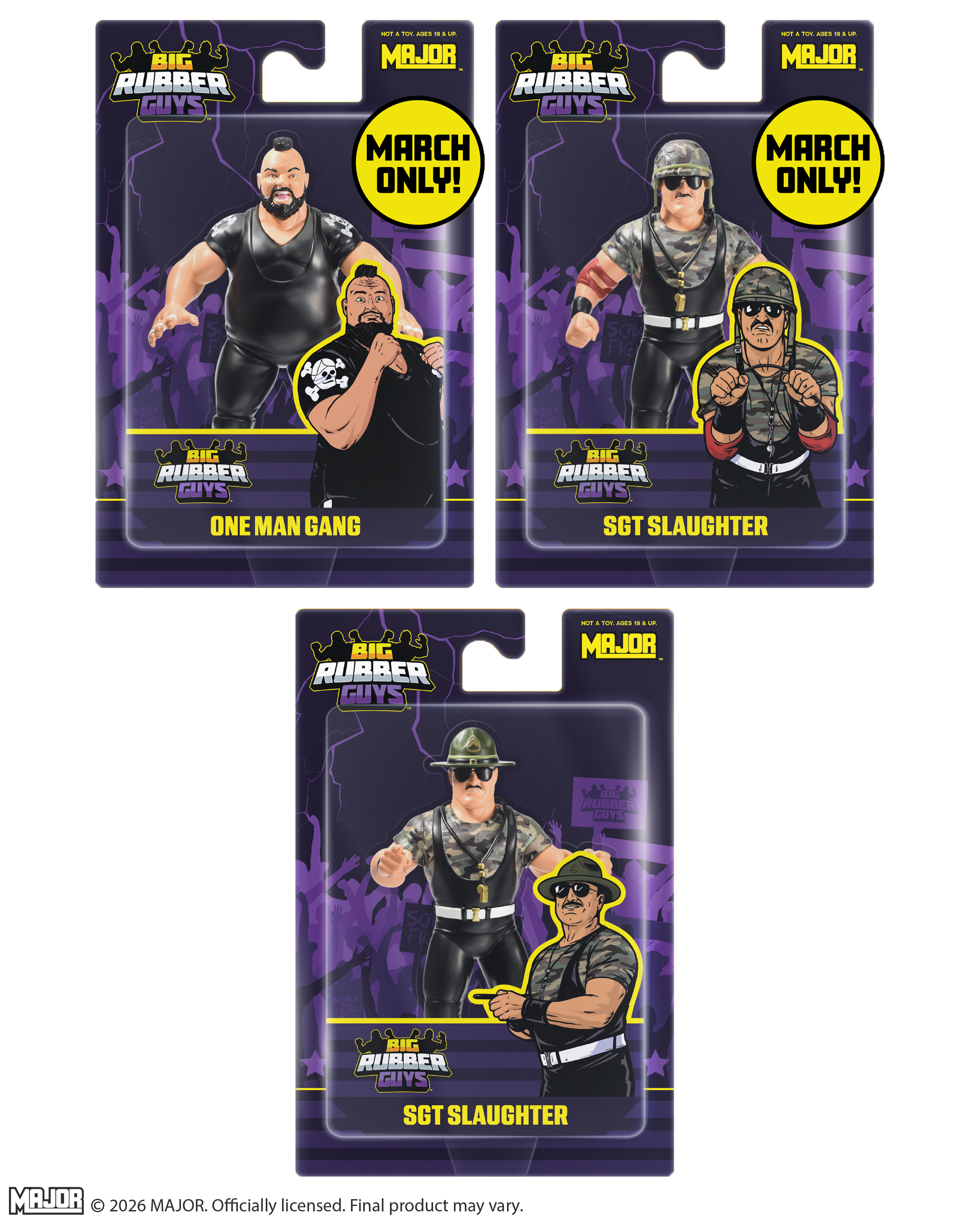 Series 19 Combo Big Rubber Guy (FREE US SHIPPING - SHIPS IN AUGUST)