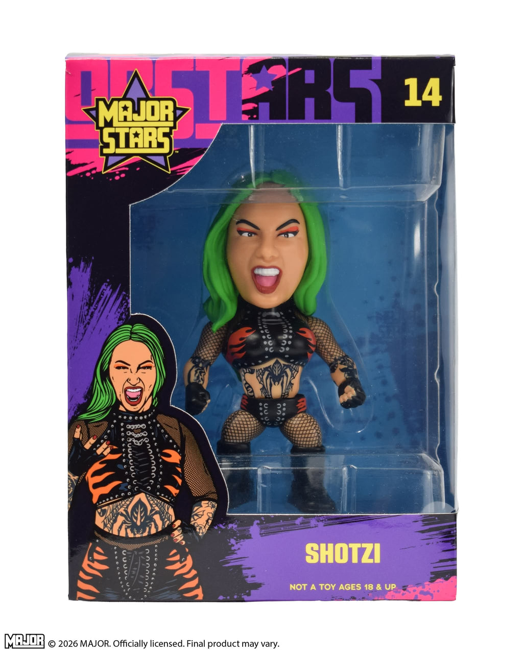 Major Stars Shotzi 4-Inch Collectible Figure (FREE US SHIPPING - SHIPS IN NOVEMBER)