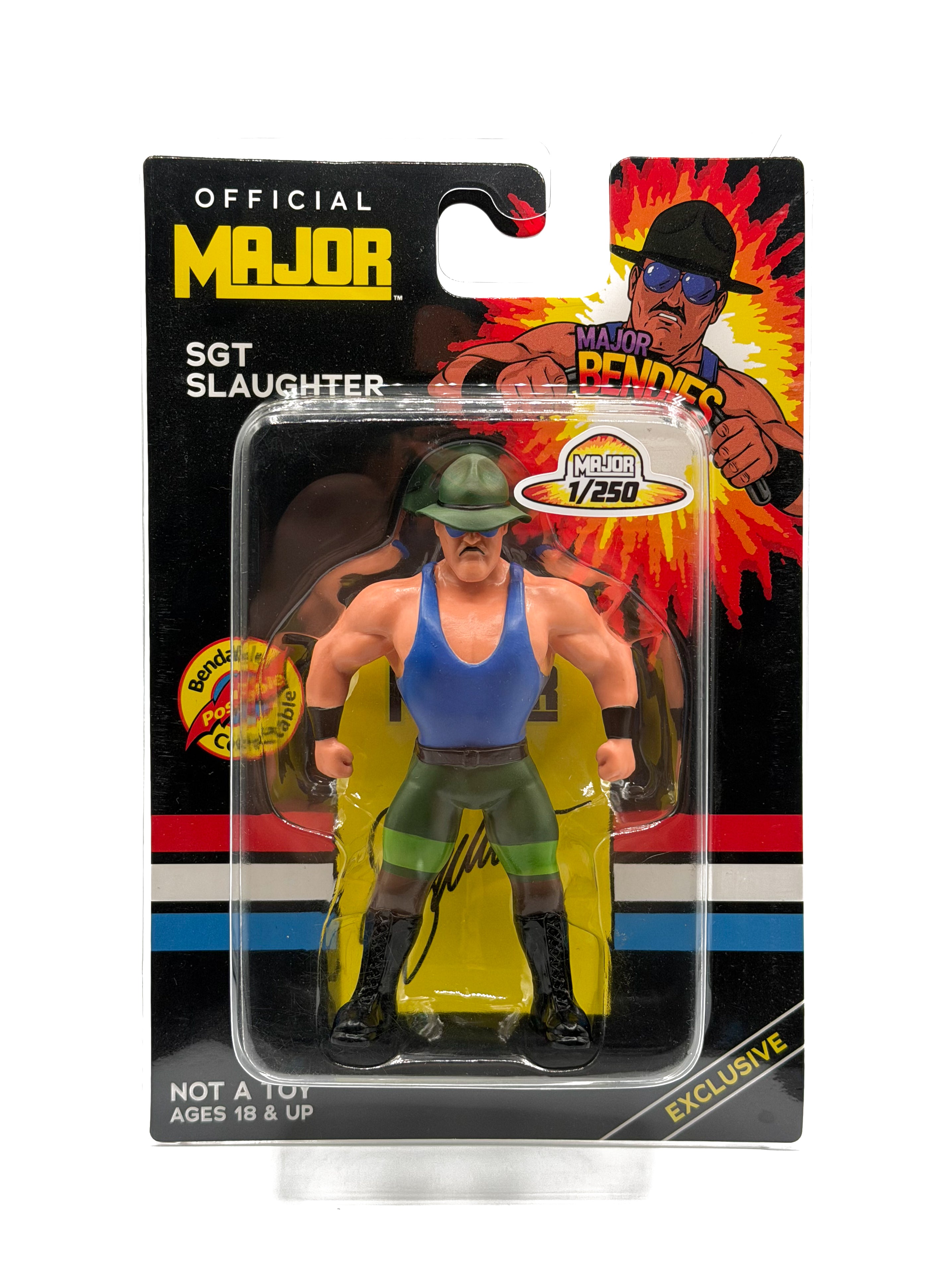 Major Bendies 1/250 Sgt Slaughter (FREE US SHIPPING - IN STOCK)