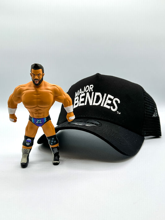 Major Bendies New Era Trucker Hat Mesh with Tan Matt Bendie