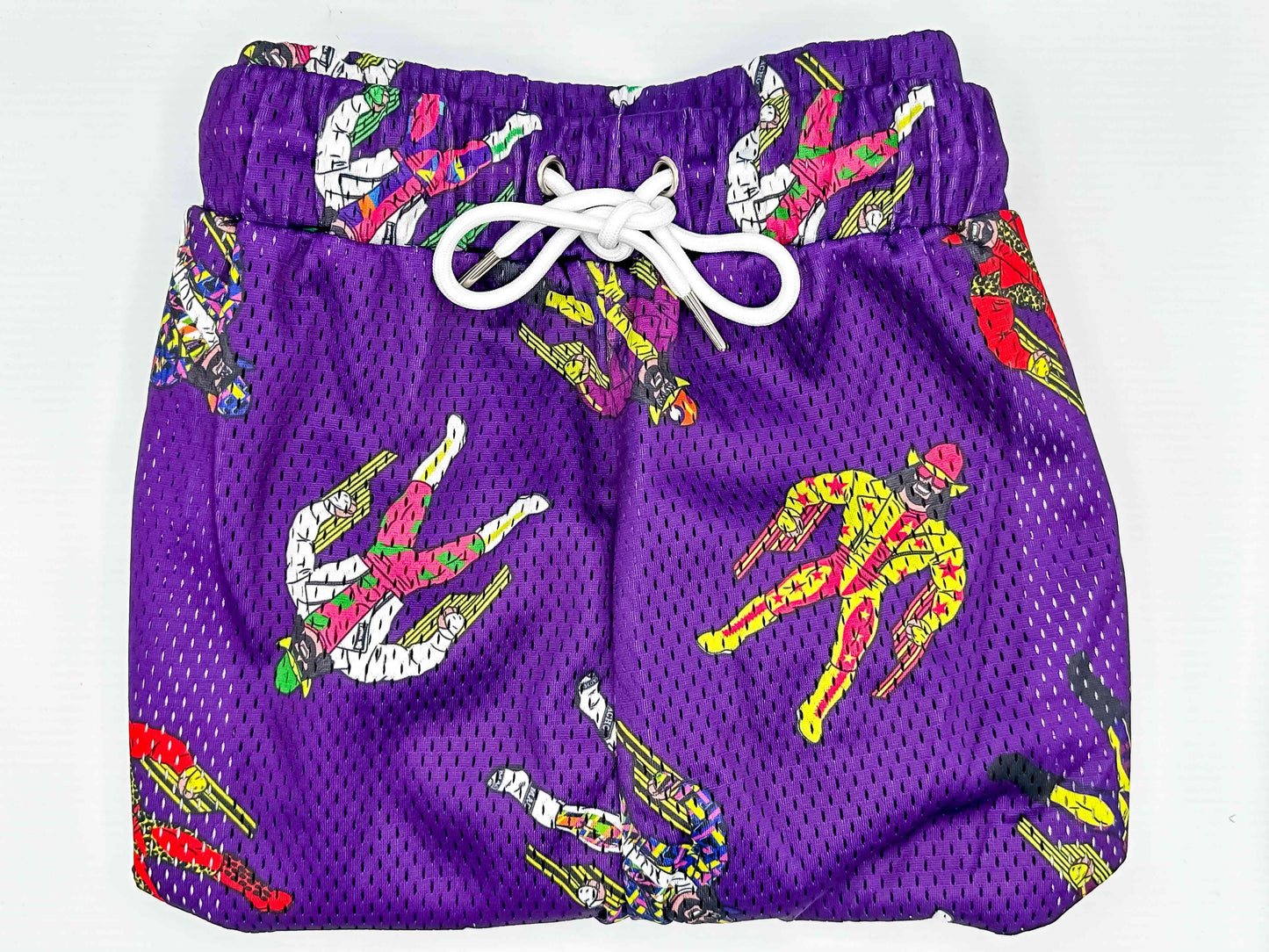 Purple Macho Man Randy Savage Shorts (FREE US SHIPPING)