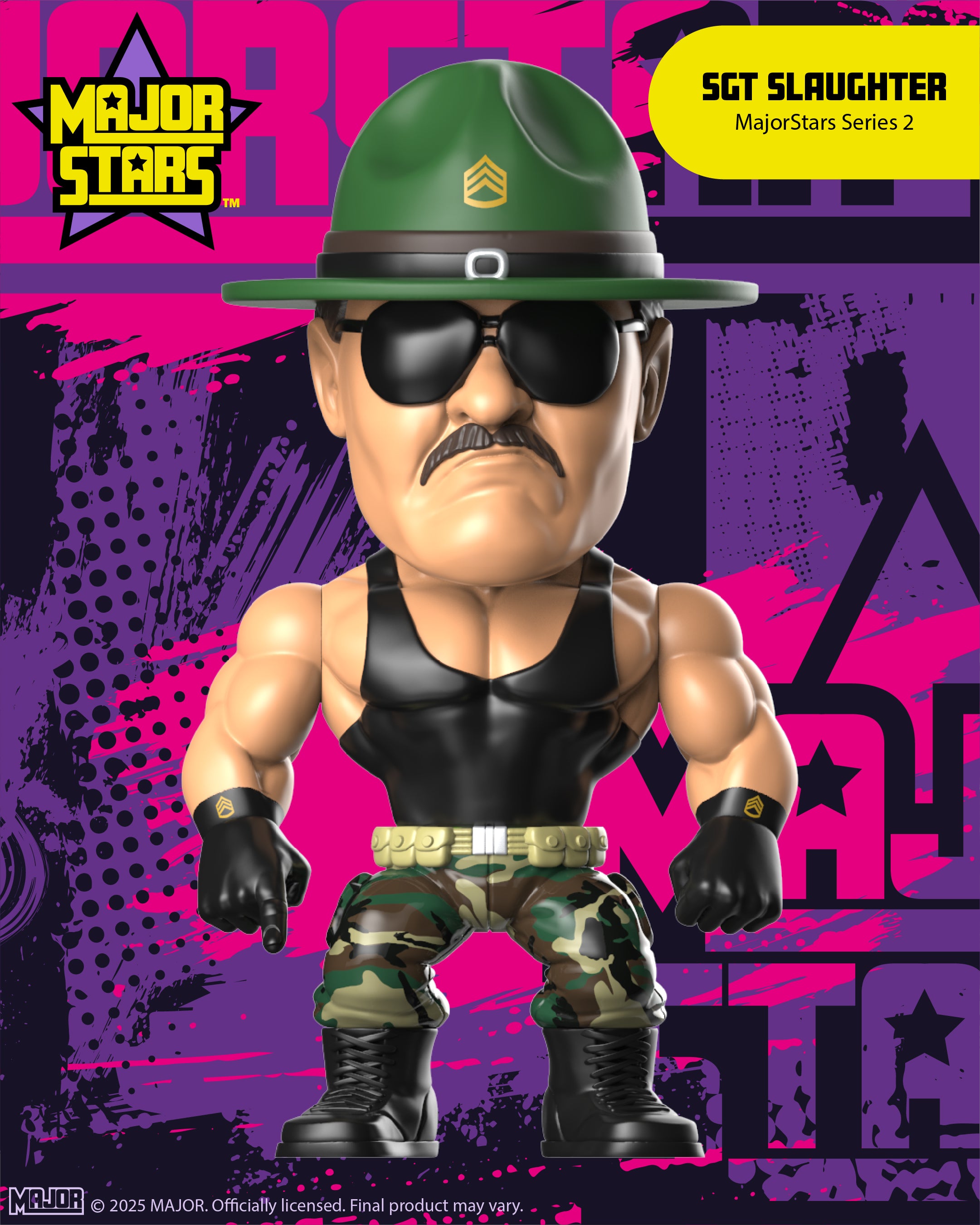 Major Stars Sgt Slaughter (FREE US SHIPPING - IN STOCK)