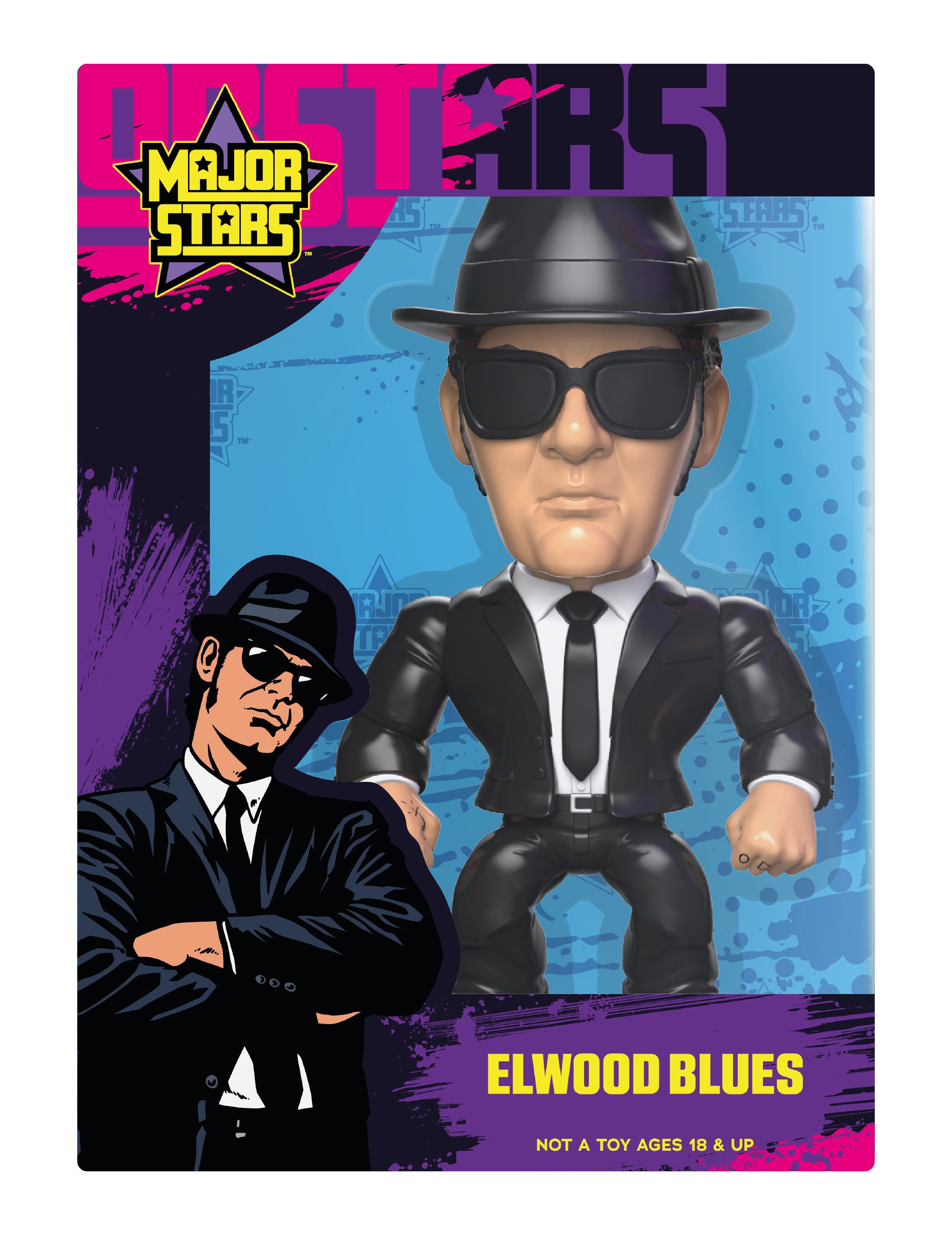 Blues Brothers Elwood Blue Major Stars (FREE US SHIPPING - IN STOCK)