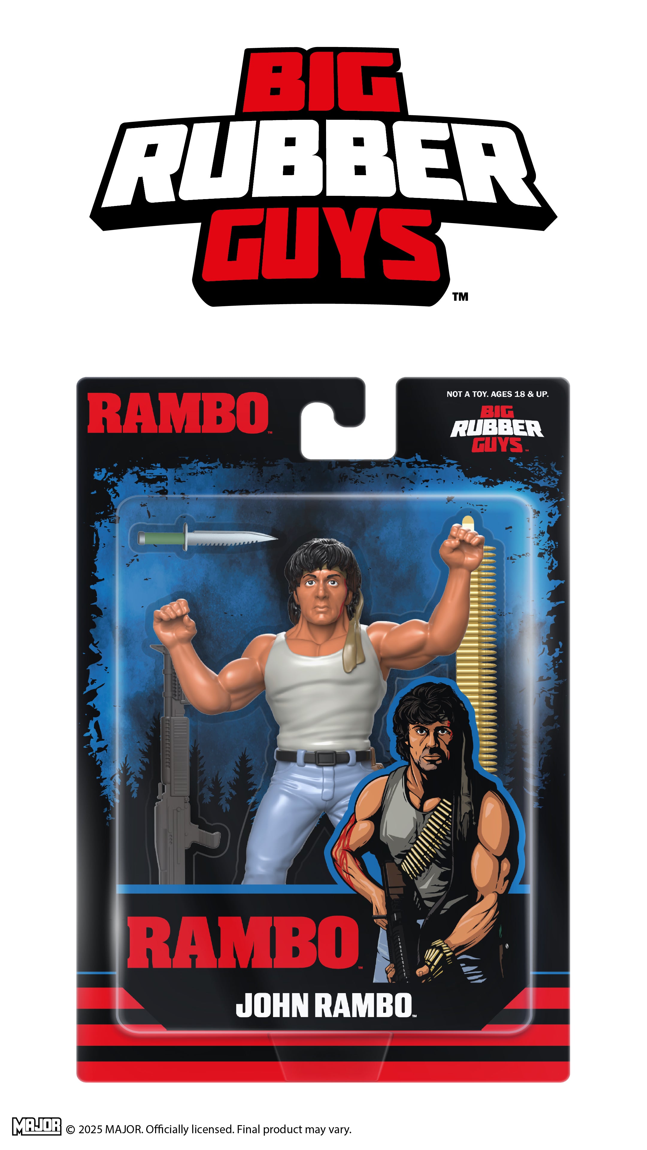 BIG RUBBER GUYS RAMBO  (FREE US SHIPPING - SHIPS IN FEBRUARY)