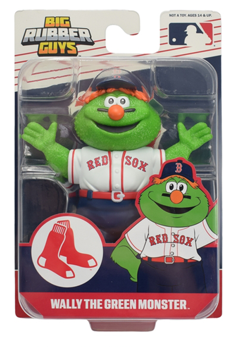 Major League Baseball Boston Red Sox Wally the Green Monster Mascot Big Rubber Guy Action Figure, 1980s Retro 8" Collectible Toy  (FREE US SHIPPING - SHIPS IN OCTOBER)