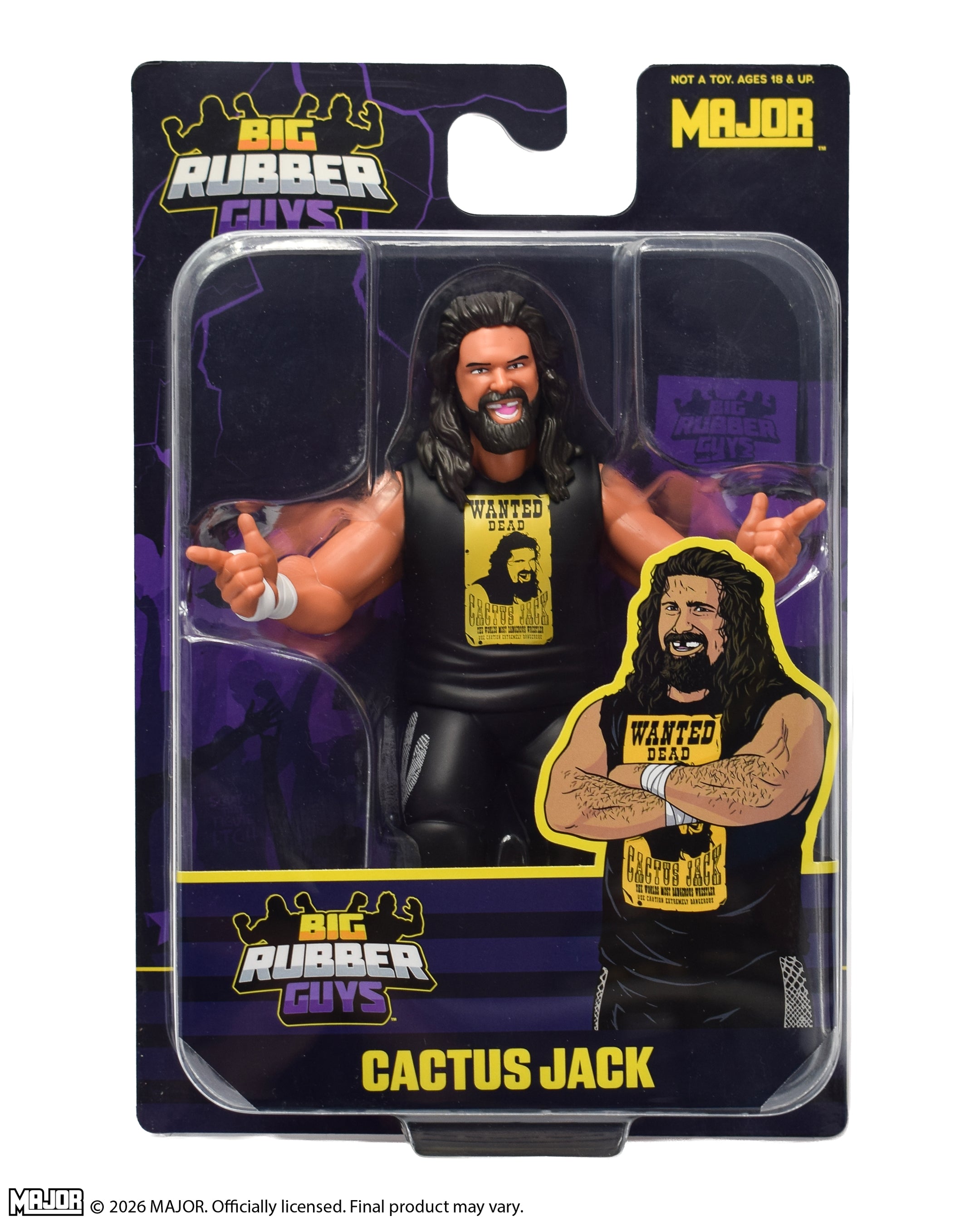 Cactus Jack Big Rubber Guy Action Figure, 1980s Retro 8