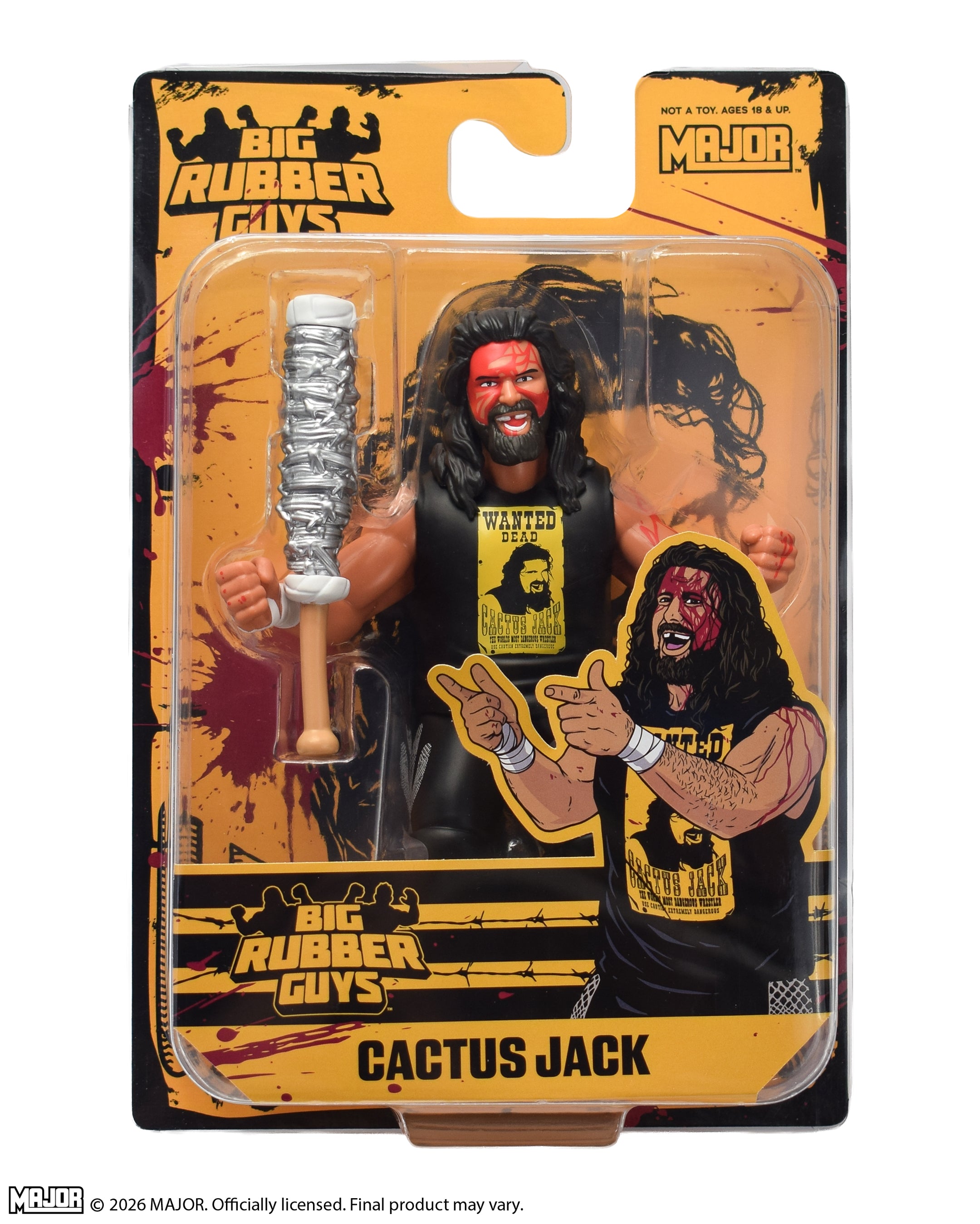 Bloody Cactus Jack Big Rubber Guy Action Figure, 1980s Retro 8