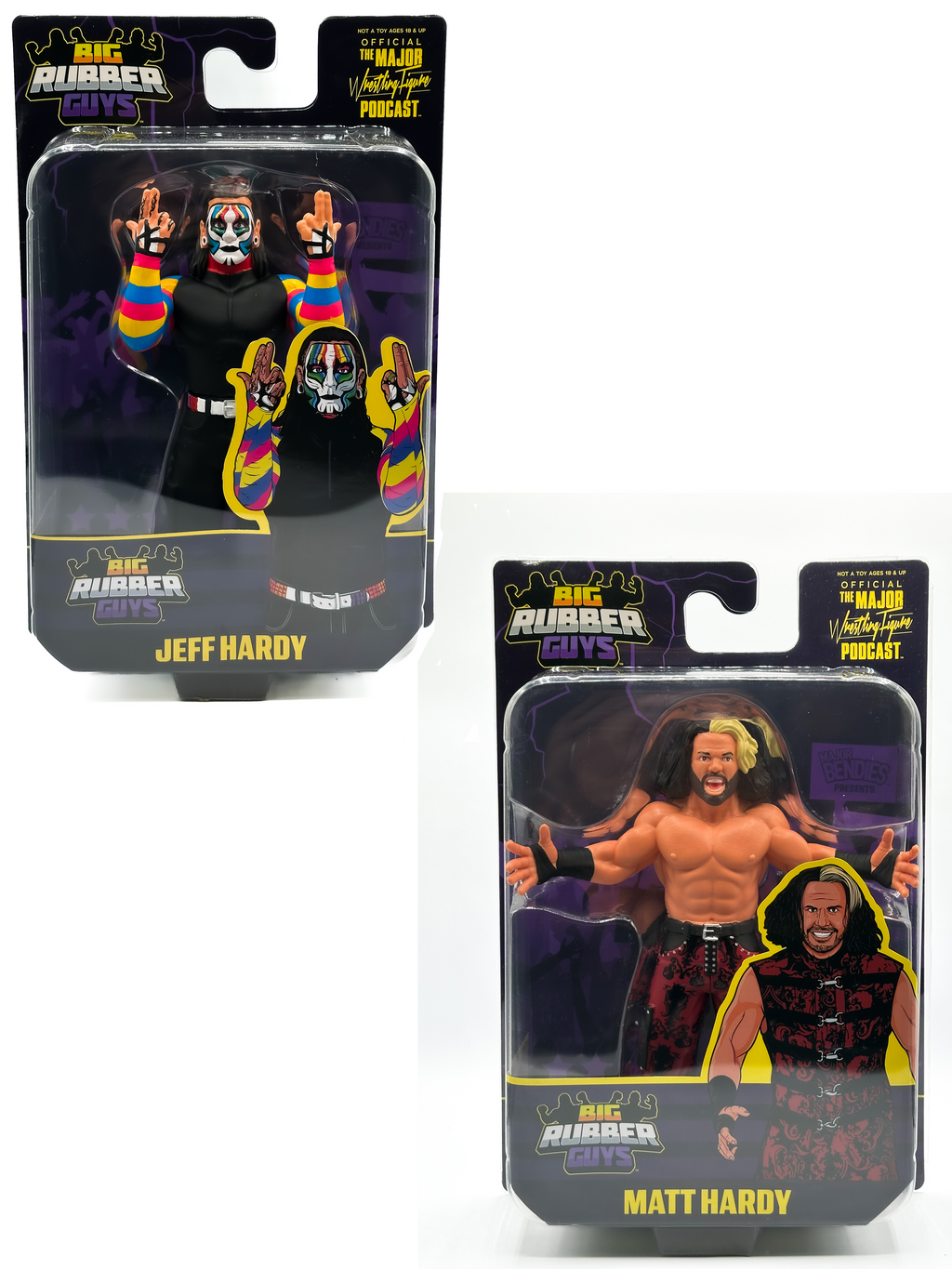 BIG RUBBER GUYS SERIES HARDY BOYZ (FREE US SHIPPING - IN STOCK)